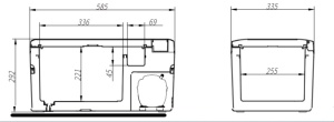 Schema Frigider portabil cu compresor pentru utilizare zilnică în mașină