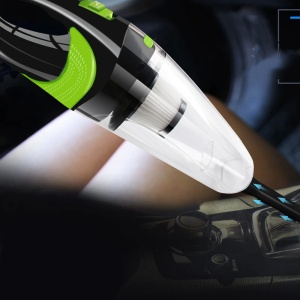 Aspirator auto umed-uscat portabil, fără fir, cu baterie proprie 2700mAh, cu încărcare la brichetă 12V sau 220V, car detailing cu filtru Hepa - Dittom™ - Img 1