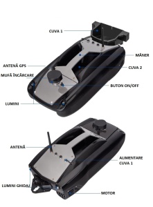 Barcă de nădit GPS cu două cuve Bonaboat 2 - Dittom - Img 3