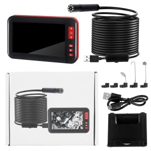 Cameră Endoscopică HD Impermeabilă Cu Display LCD &amp; Suport - 4.3&quot;, 8mm, IP67, 2000mAh / Diagnoză service auto - Img 8
