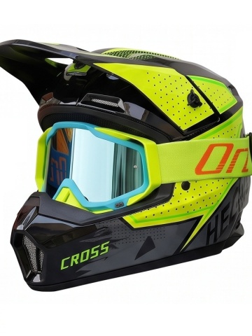 Cască Cross Full Face cu Ochelari Incluși pentru Motocross, Enduro, ATV și Dirt Bike, 3 Variante de Culoare - Flytec™ - Img 3