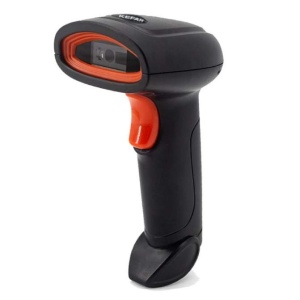 Cititor coduri de bare, barcode scanner 2D cu laser, wireless, încărcare USB, 2.4 G - Img 1