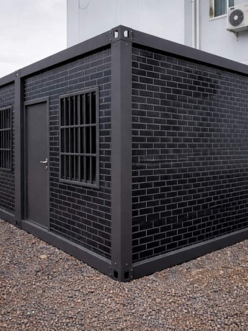 Container gri modular DenisNetwork 18 mp – birou, locuit