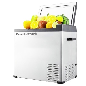 Frigider 40l auto rulotă, camion, dube 3,5t alimentare brichetă la 12-24V, baterii panou solar, rezistent la vibrații, cu compresor cu congelare -20°C - Img 8