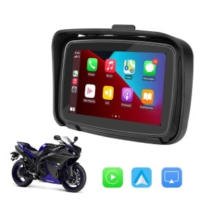 GPS, Sistem de navigație 5&quot; pentru motociclete, cu ecran tactil, Wireless Android Auto, Wireless Carplay, aplicații, USB, Wi-Fi, Bluetooth - SatLink™ - Img 1