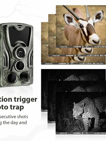 Hidden camera for hunting, wildlife, property surveillance, forests, isolated spaces, SD card, display - Img 10