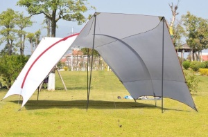 Pavilion umbrar pentru grădină/camping, 600 x 380, cort minunat conferă protecție optimă împotriva soarelui la petreceri, întâlniri, grătare - Img 4