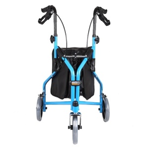 Rolator ortopedic pliabil cu 3 roți, autoblocare și frâne de mână cu geanta de transport, maxim 130 KG, DrDenis - Img 3