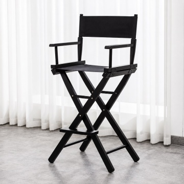 Scaun Make-Up Profesional, Pliabil din Aluminiu, Tip Regizor, cu Suport Picioare - Img 4