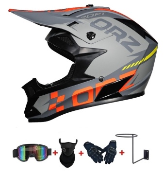 Set Cască Full Face Motocross și ATV - Enduro, Mountain Bike, Copii și Adulți Fury - Flytec™