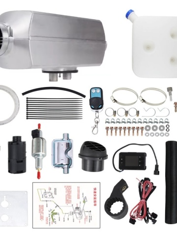 Kit Sirocou / Încălzitor Diesel / Corp Aluminiu, 1gura Premium, 2,5,8 kW - Bujie Kyocera - DenisNetwork™