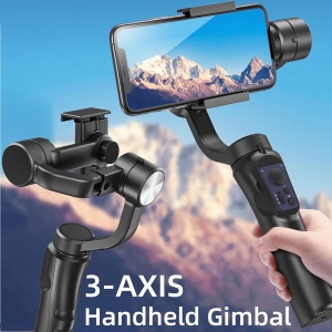 Stabilizator Gimbal pe 3 Axe Auto, Face Tracking, Control Zoom, Time Lapse, 4000 mAh, Conectivitate Bluetooth, Accesorii Incluse - Img 3