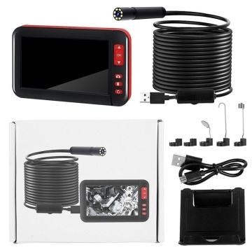 Waterproof HD Endoscope Camera With LCD Display & Holder - 4.3", 8mm, IP67, 2000mAh / Car Service Diagnosis - Img 8