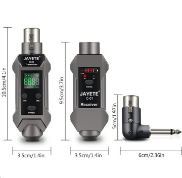 Set transmițător și receptor wireless pentru microfon cu XLR