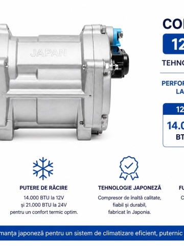 Compresor performant pentru aer conditionat auto cu putere mare de racire - Dittom™
