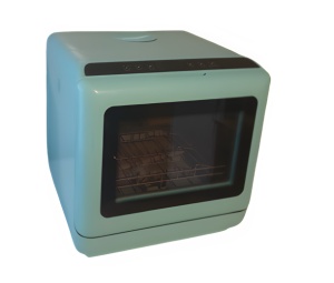 Mini mașină de spălat vase compactă ideală pentru bucătării mici