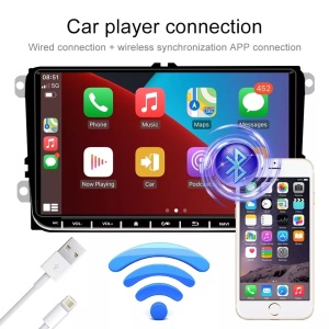 Навигация Volkswagen|Skoda|Seat с Android 11, CarPlay 2GB RAM 32 GB ROM, 9-инчов екран, предназначена за Golf 5, Golf 6, Jetta, Passat B6, CC, B7, Polo, Tiguan, Touran, Skoda, Seat - Img 6