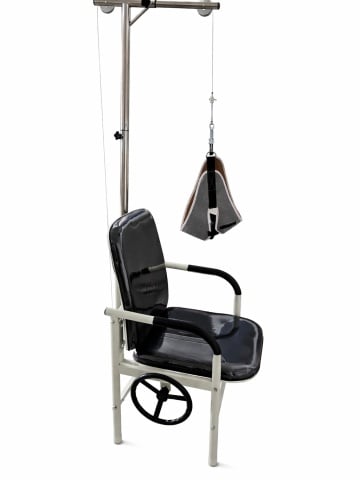 Adjustable cervical extension chair with head support and traction system - Img 7