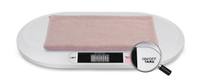 Cântar electronic pentru cântărit bebeluși, afișaj mare LCD cu funcție de scăzut greutatea hainelor - DrDenis™ - Img 4