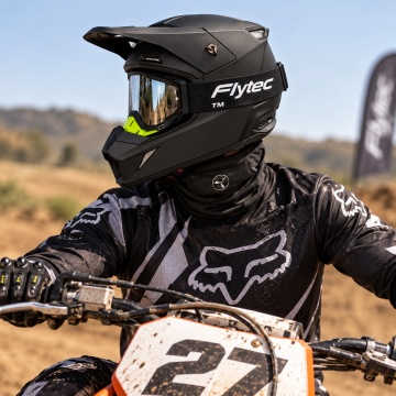 Cască Full Face Motocross pentru ATV, Enduro și Off-Road, cu Ochelari și Accesorii Thunder Pro Flytec - Img 5