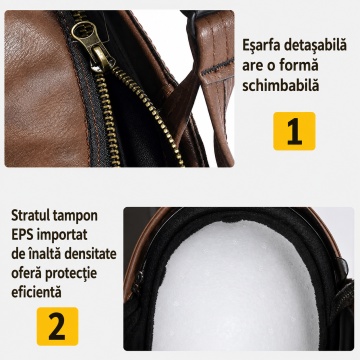 Cască Moto Retro cu Ochelari și Vizieră de Soare – Confort și Stil pentru Motocicletă, Scuter și Chopper - Img 6