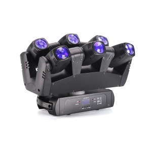 Set Efecte Lumini pentru Petrecere: Bara Rotativă LED RGBW MAX cu Lumină Laser
