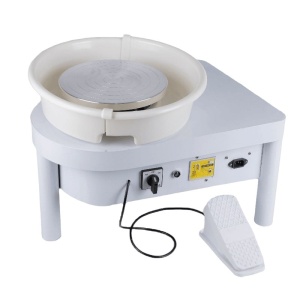 Pottery wheel 30cm, potter's table - semi-professional electric with pedal, 350w motor - 2 speeds (forward - reverse)