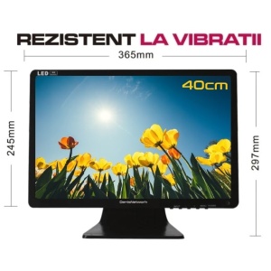 Малък телевизор, автомобилен телевизор 12/24V - DenisNetwork диагонал 40см LED HD - за каравана, камион, къмпинг, за батерии със соларен панел