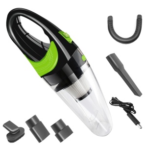 Aspirator auto umed-uscat portabil, fără fir, cu baterie proprie 2700mAh, cu încărcare la brichetă 12V sau 220V, car detailing cu filtru Hepa - Dittom™ - Img 3