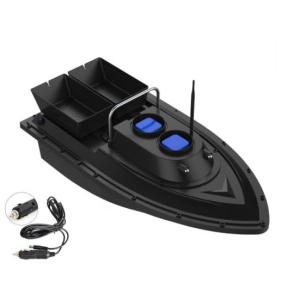 Boat/Navomodel - supports 2 batteries* - for planted and bait fishing, with remote control, 2 tanks, 2 motors - Flytec™ D20