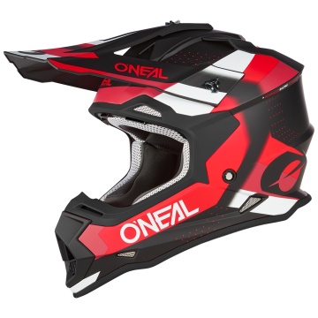 Cască Moto Cross și ATV O'Neal 2SRS Spyde Negru/Roșu/Alb - Enduro, Off-Road, ECE 22.06, M-XL