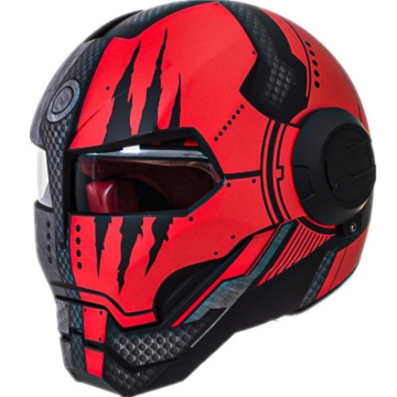 Cască Moto Integrală Full Face RedForge Roșu cu Vizieră Anti-UV - Motocicletă, Scuter, Compatibilă Intercom, M-XL - Flytec™