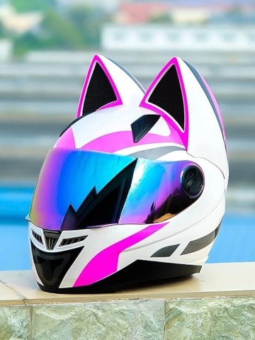 Cască Moto Integrală pentru Damă Full Face cu Vizieră Oglindă, Design Sport Aerodinamic, Ventilație Avansată și Căptușeală Confortabilă - Cască de Protecție pentru Motocicletă, Scuter și ATV - Img 2