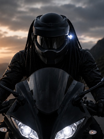 Cască Moto Predator Full Face cu Vizieră Fumurie, Ochelari de Soare Integrați, Lumină LED și Interior Detașabil pentru Motocicletă, ATV și Enduro Flytec - Img 5