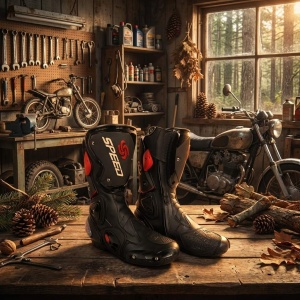 Cizme pentru motocicliști antiderapante, respirabile și impermeabile - Flytec™ - Img 6