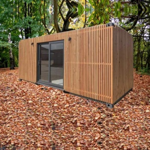 Container tinyhouse 18m2 pentru locuit sau birou monobloc 6x3x3m cu 2 ferestre și o ușă dublă - Img 1
