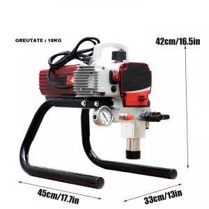 Pistol de vopsit electric, 3600W, presiune ajustabilă, Airless, alimentare 220V - Brekner