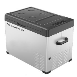 Frigider 40l auto rulotă, camion, dube 3,5t alimentare brichetă la 12-24V, baterii panou solar, rezistent la vibrații, cu compresor cu congelare -20°C - Img 2
