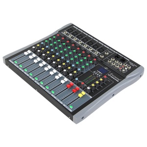 Mixer audio 10 canale cu USB și Bluetooth, LED indicator, intrări microfon/instrumente, funcție karaoke, efecte, Bluetooth, USB/SD, LCD - Img 2