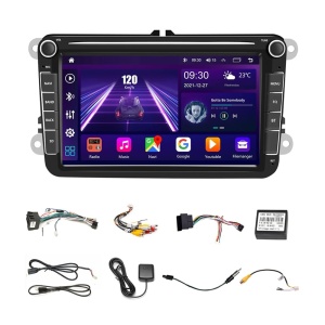 Navigation Volkswagen|Skoda|Seat with Android 11, CarPlay 2GB RAM 32 GB ROM, 8 Inch Screen, dedicated Golf 5, Golf 6, Jetta, Passat B6, CC, B7, Polo, Tiguan, Touran, Skoda, Seat