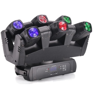 Party Lighting Effects Set: RGBW MAX PartyBar LED Rotating Bar with Laser Light