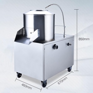 Professional Potato and Vegetable Peeler 200Kg/Hour, 1500W, Stainless Steel, 20Kg Capacity – HoReCa Electric Machine for Restaurants and Catering | Dr.Denis™ - Img 4