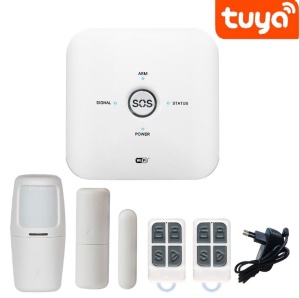 Sistem de alarmă wireless GSM, control aplicație TUYA și SMS, alertă telefon și SMS - Img 1