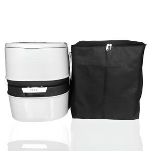 Toaletă Ecologică Portabilă Premium 24L – Dublă Evacuare, Fără Miros, Indicator Nivel Umplere, Înălțime mare 42 cm - Img 2