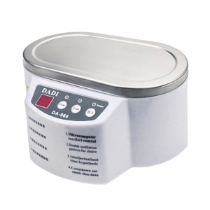 Ultrasonic cleaner with 0.6l tank for gold, silver, fine mechanics, watches, glasses, dentures, with timer - Img 2