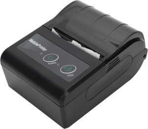 Мини мобилен принтер, преносим с Bluetooth, USB, с 58 мм термохартия, за телефон