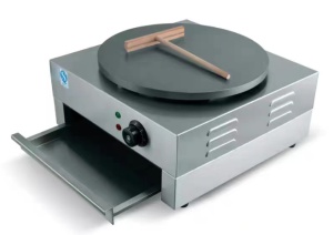 Plită pentru clătite, crepieră, electric, 3000 W, diametru 40 cm, termostat reglabil +50 până la +250°C, 450 × 470 × (h)230 mm