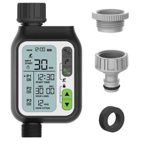 Automatic irrigation programmer, LCD display, rain sensor, adapters included - Img 2
