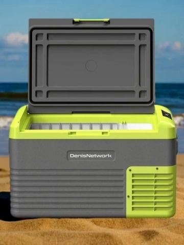 Interior frigider auto compresor denisnetwork 30l 40l 50l abs lada frigorifica auto camping camion - DenisNetwork™
