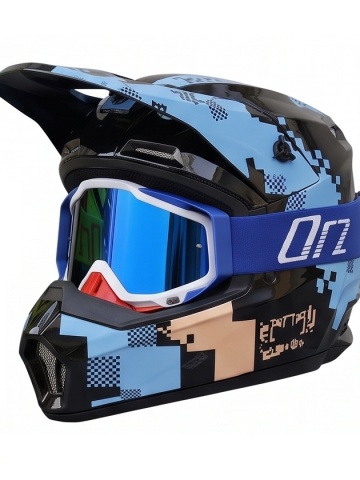 Cască Cross Full Face cu Ochelari Incluși pentru Motocross, Enduro, ATV și Dirt Bike, 3 Variante de Culoare - Flytec™ - Img 4